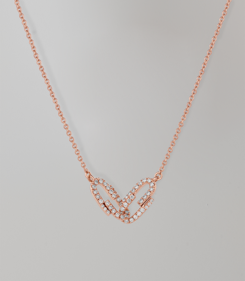 Mini double Duo diamond necklace
