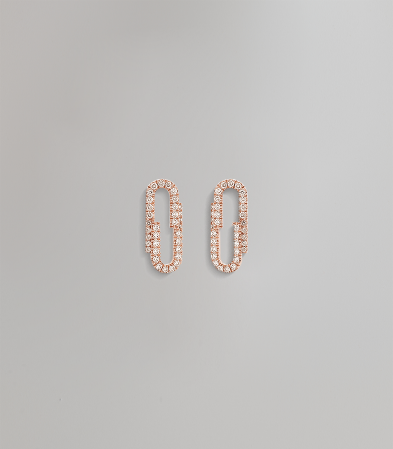 Duo diamond earrings