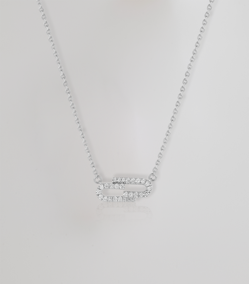 Mini Duo diamond necklace