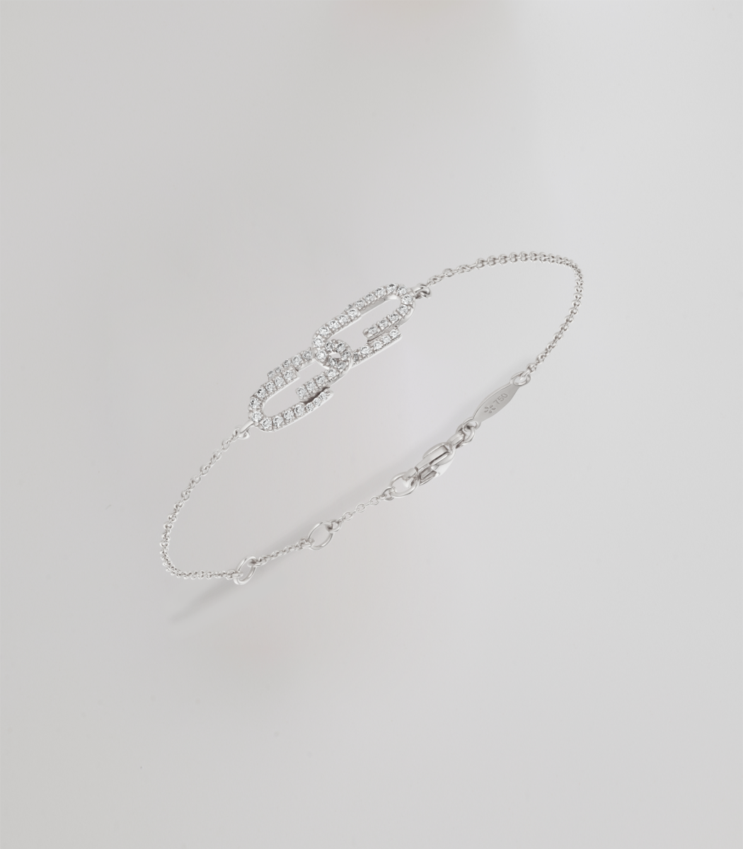 Mini double Duo diamond bracelet