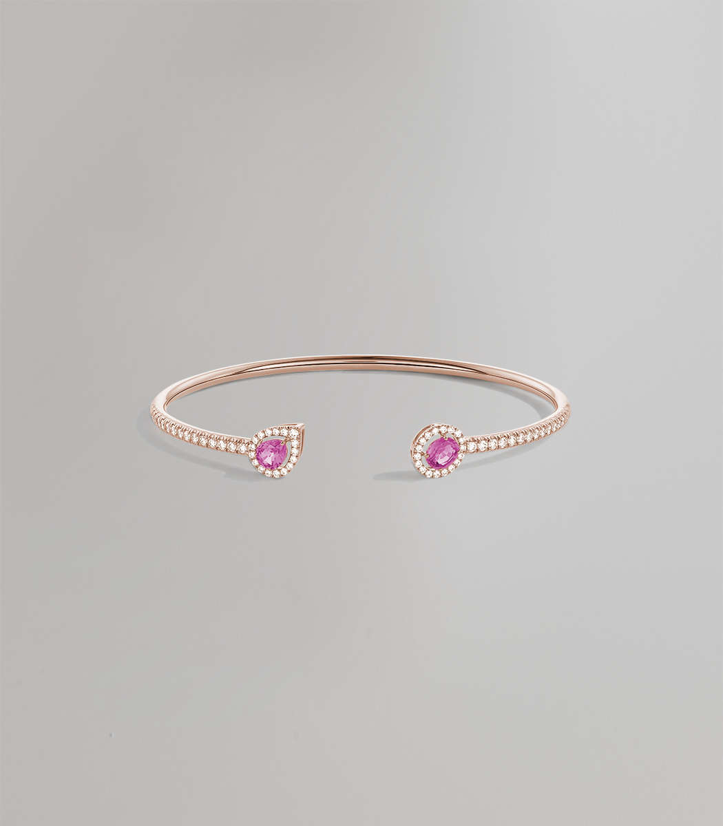Bonbon flex bracelet diamond pavé
