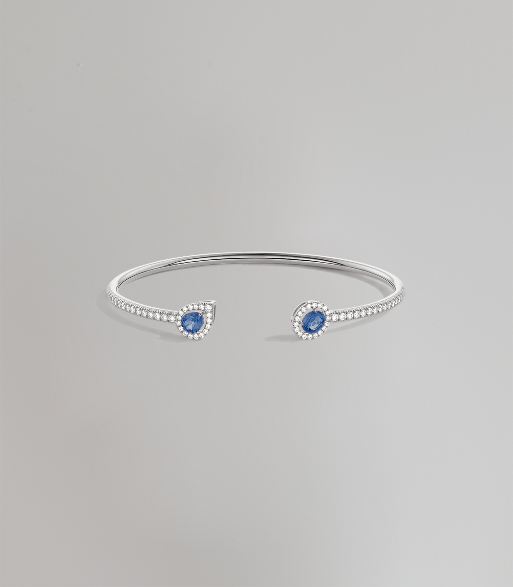 Bonbon flex bracelet diamond pavé