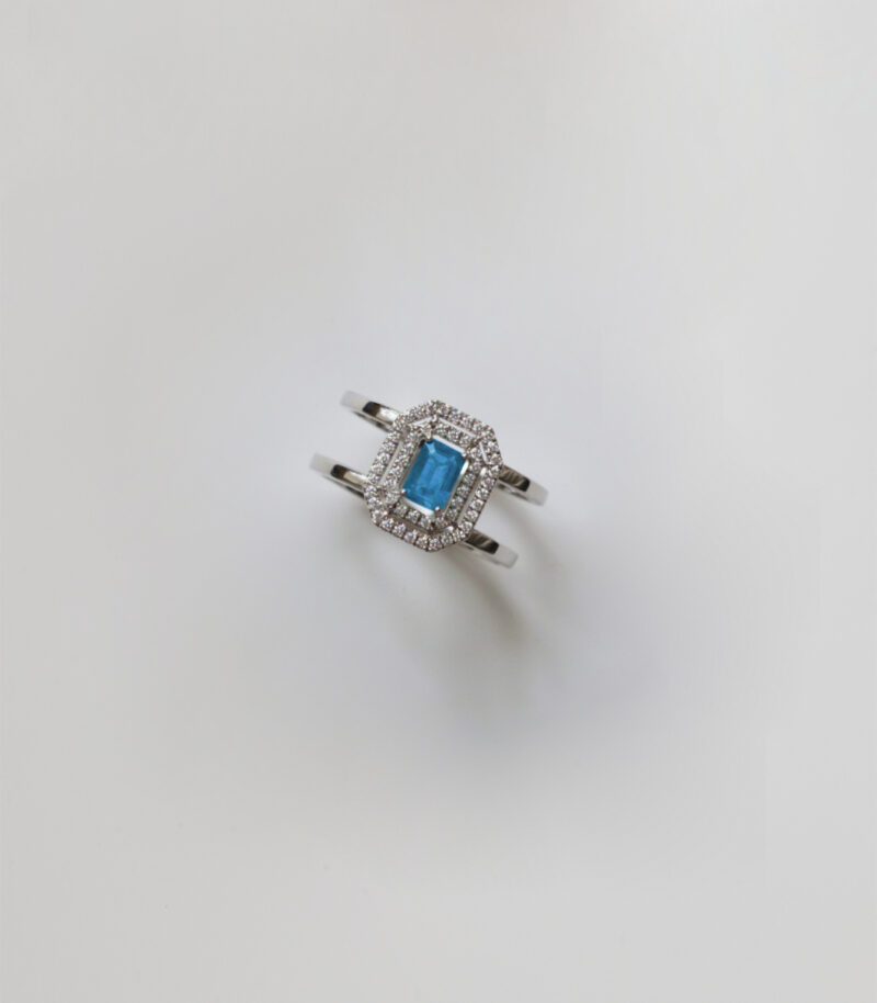 Eugenia aquamarine ring