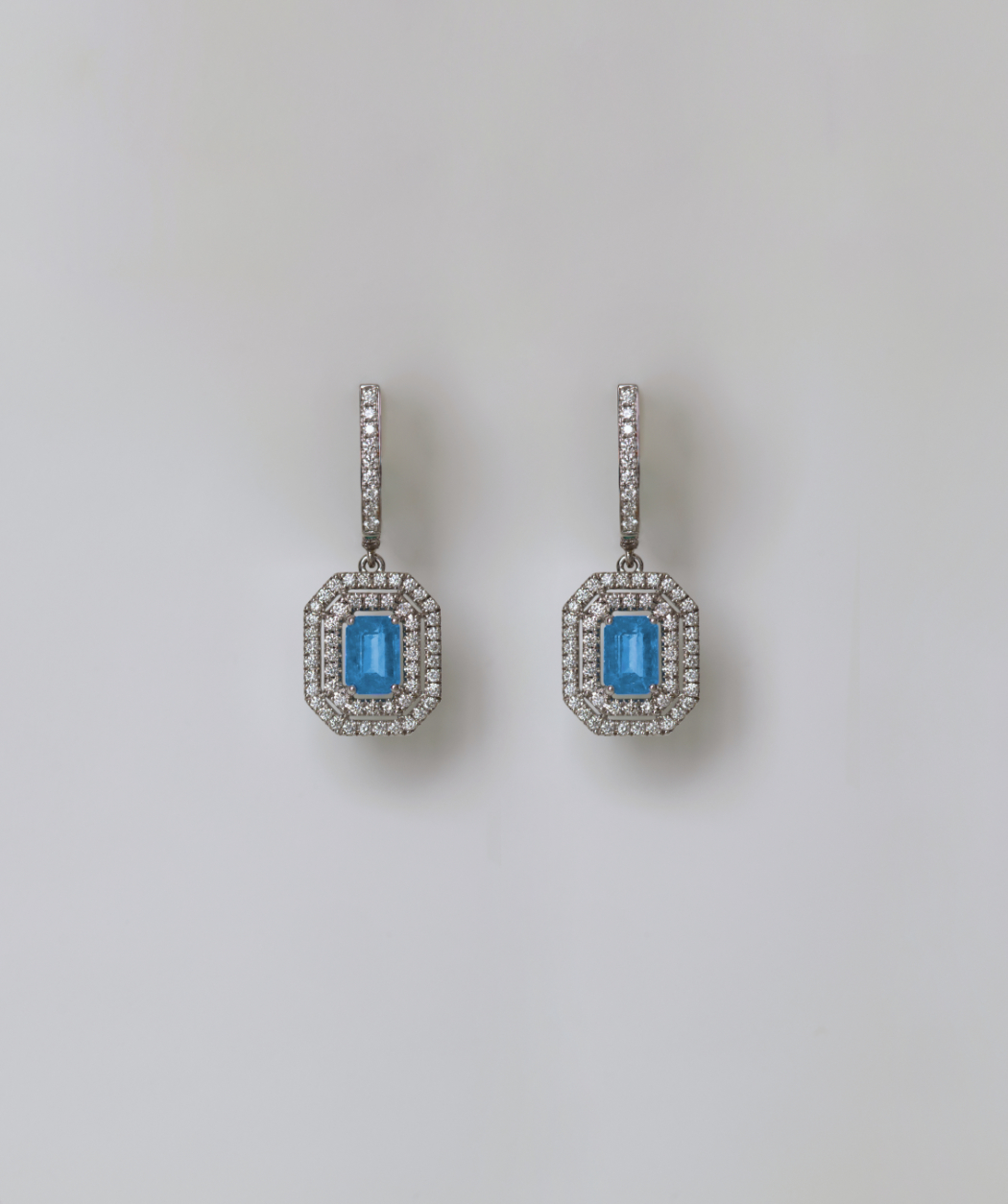 Eugenia aquamarine earrings